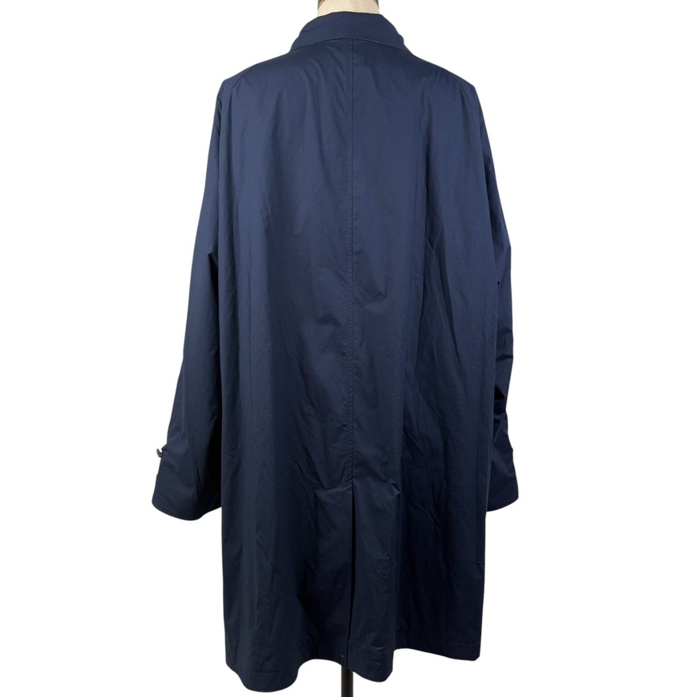 Polo Ralph Lauren Balmacaan Coat Mens 52R Navy Reversible Linen Wool Italy NWT - Picture 6 of 16